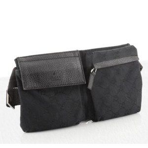 gucci black bum bag